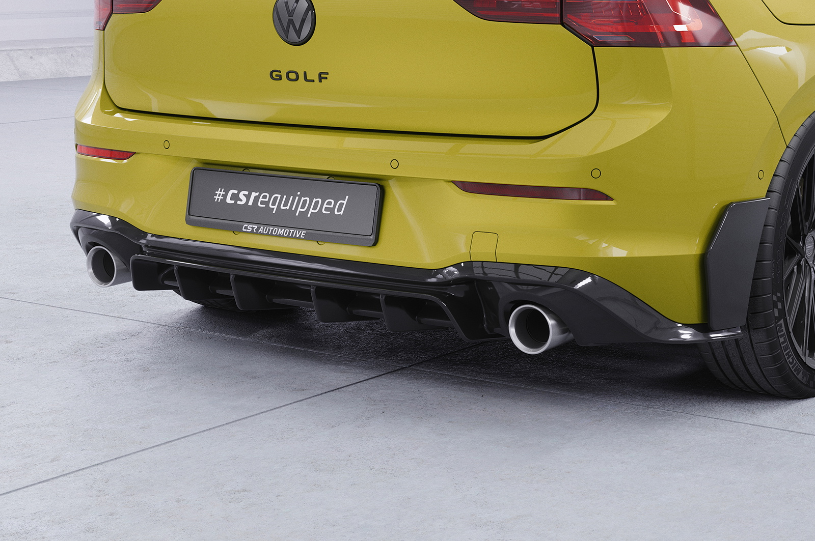 Heckansatz mit ABE für VW Golf 8  GTI HA484-S Image 