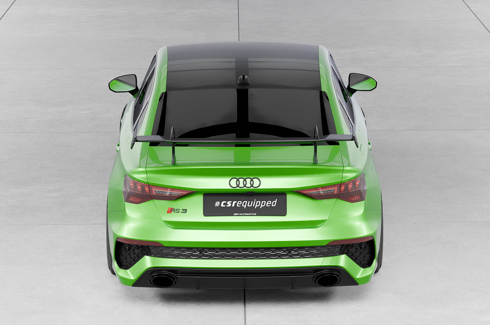 Schwanenhals Heckflügel mit ABE für Audi A3 / S3 / RS3 (8Y) Limousine SHF057 Image 13