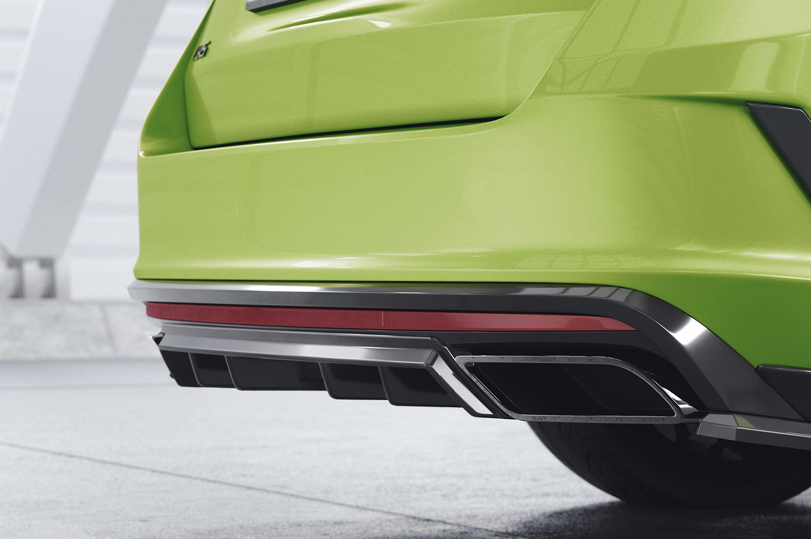 Heckansatz mit ABE für Skoda Octavia 4 RS und RS Plus HA476