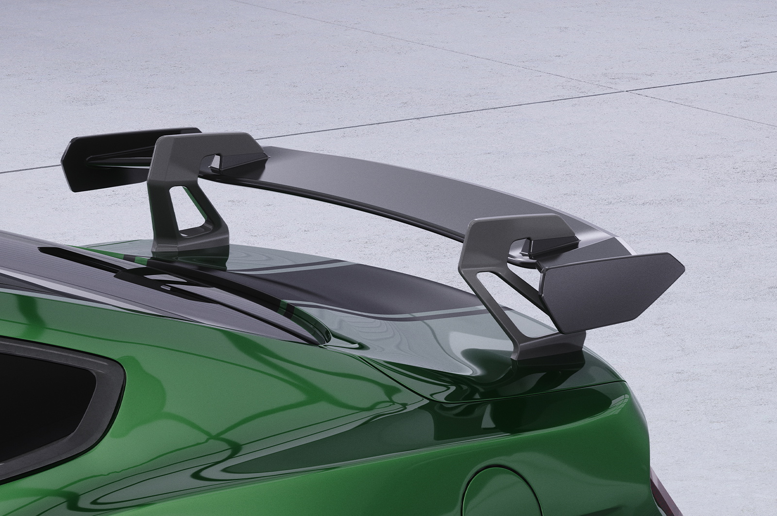 Schwanenhals Heckflügel mit ABE für Ford Mustang MK6 Coupe SHF070