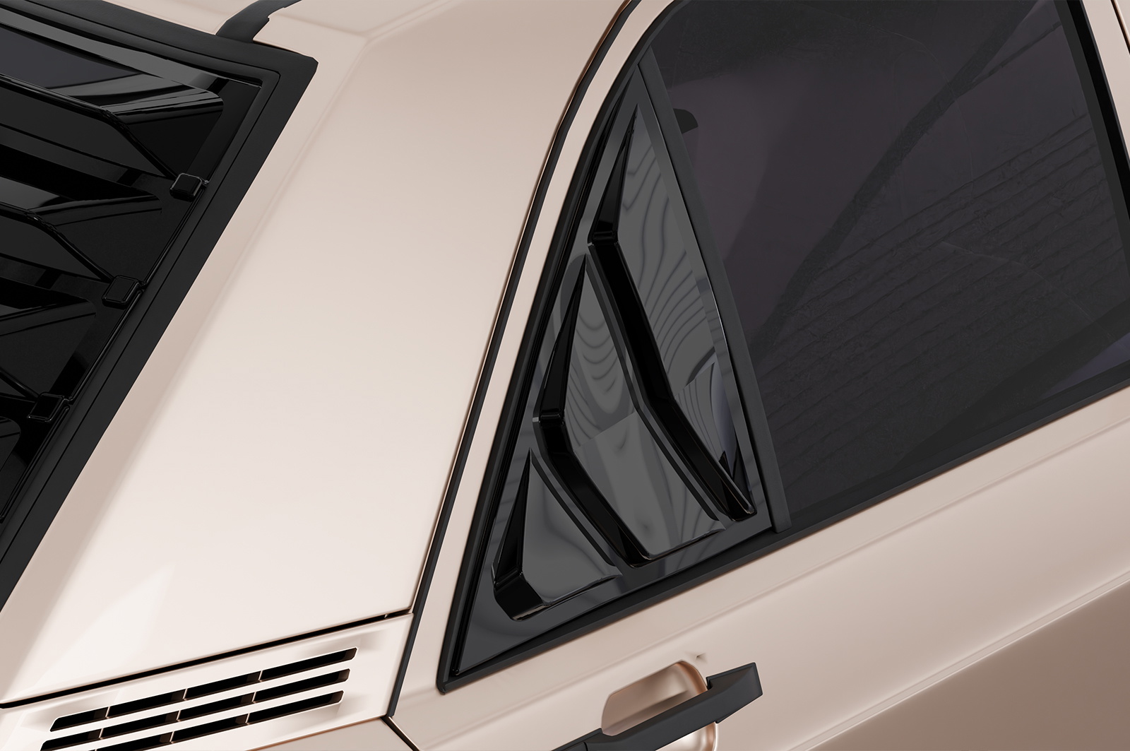 Seitenscheibenblenden mit ABE für Mercedes Benz W201 / 190er Limousine SSB037