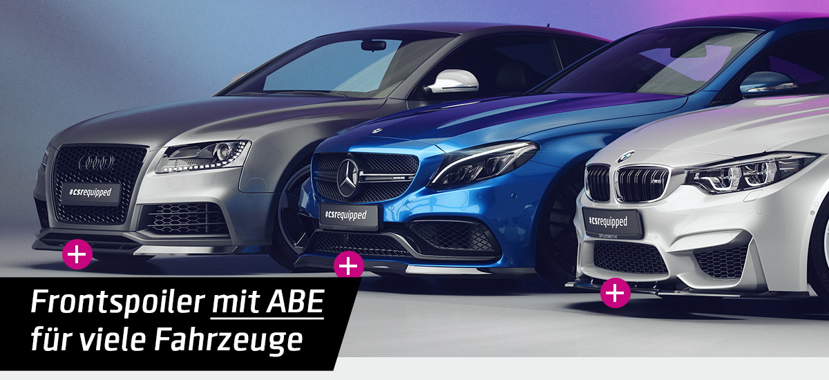 Frontspoiler für Audi A5, BMW 4er, Mercedes C-Klasse und weitere Modelle - CSR-Automotive