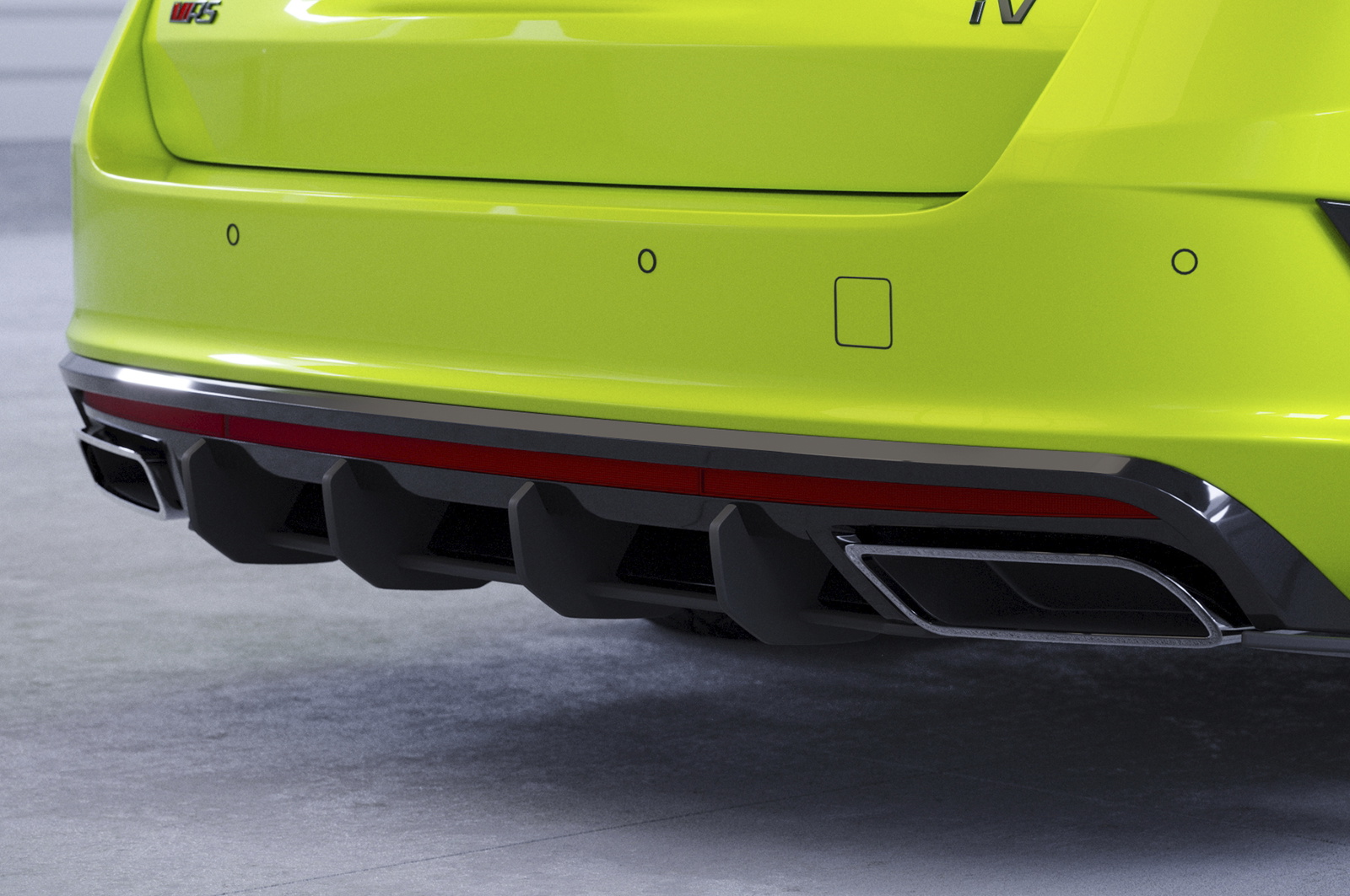 Racing Diffusor / Heckansatz für Skoda Octavia 4 RS HA324