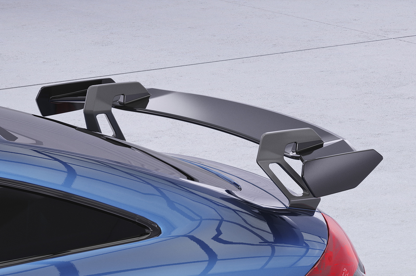 Schwanenhals Heckflügel für Audi TT (8J) Coupe SHF008