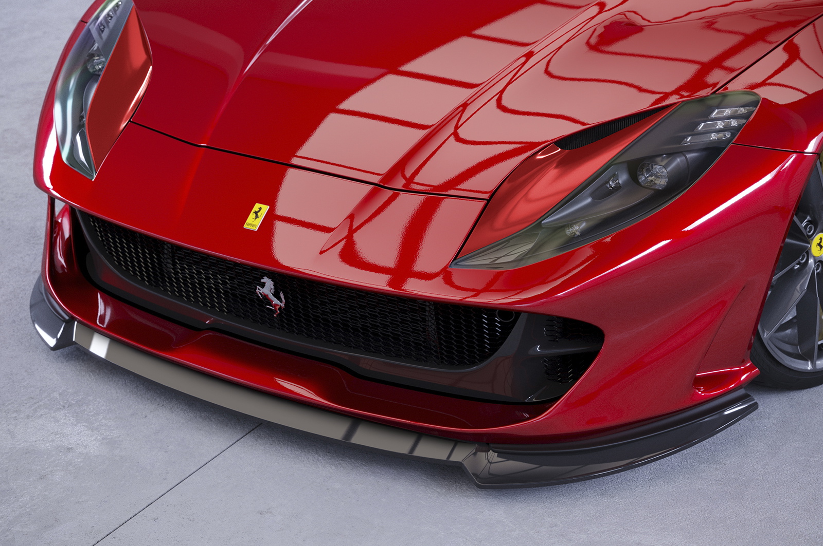 Cup-Spoilerlippe mit ABE für Ferrari 812 Superfast / GTS CSL768