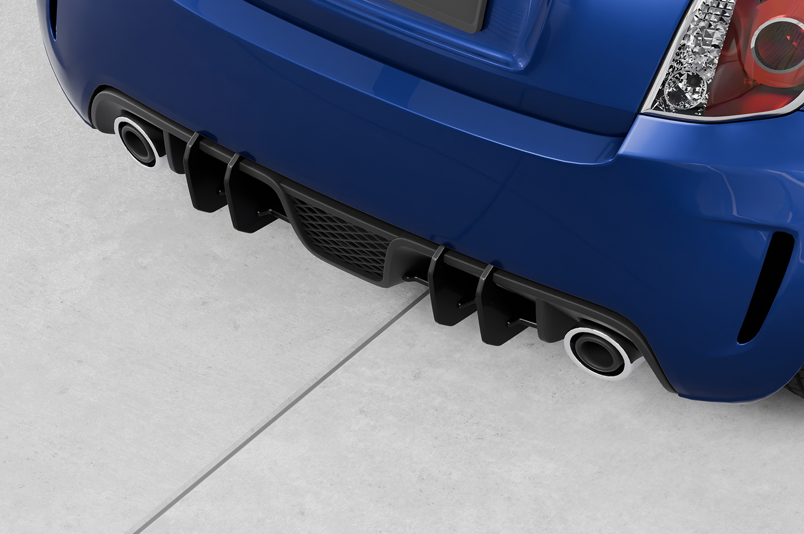 Racing Diffusor / Heckansatz für Fiat 500 Abarth 595 HA323