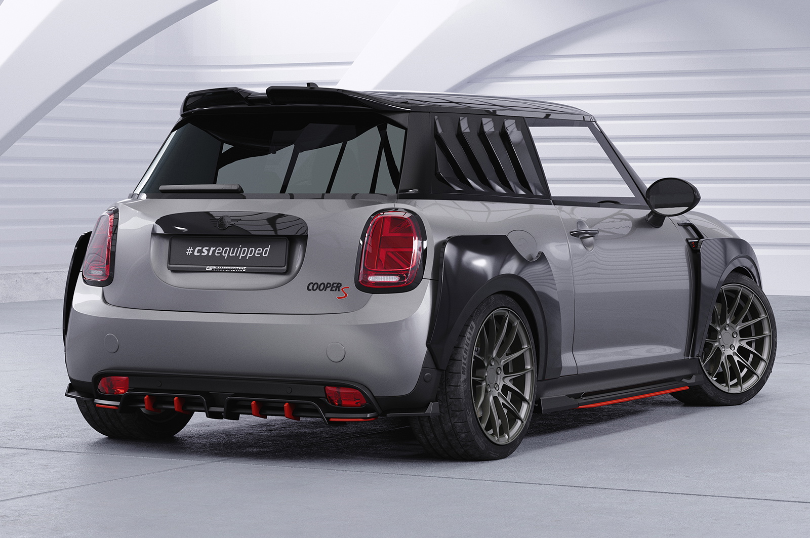 Heckansatz mit ABE für Mini F56 Cooper SE HA462 Image 4