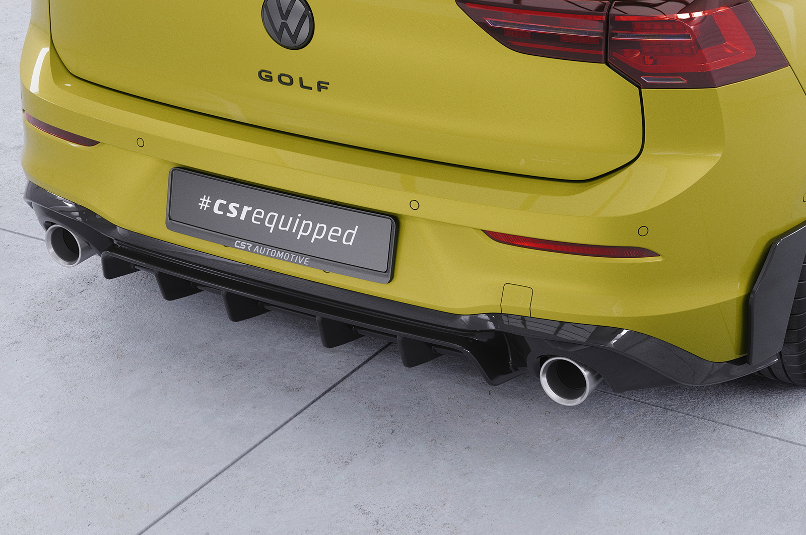 Heckansatz mit ABE für VW Golf 8  GTI HA484