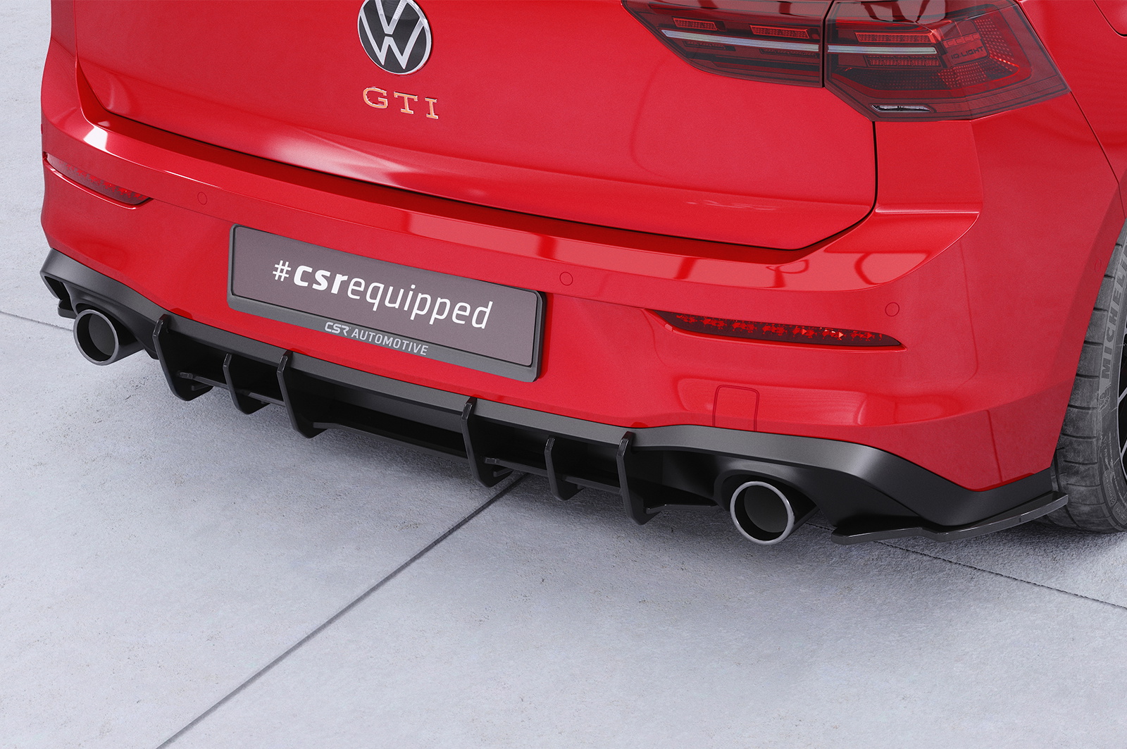 Racing Diffusor / Heckansatz für VW Golf 8 GTI HA377