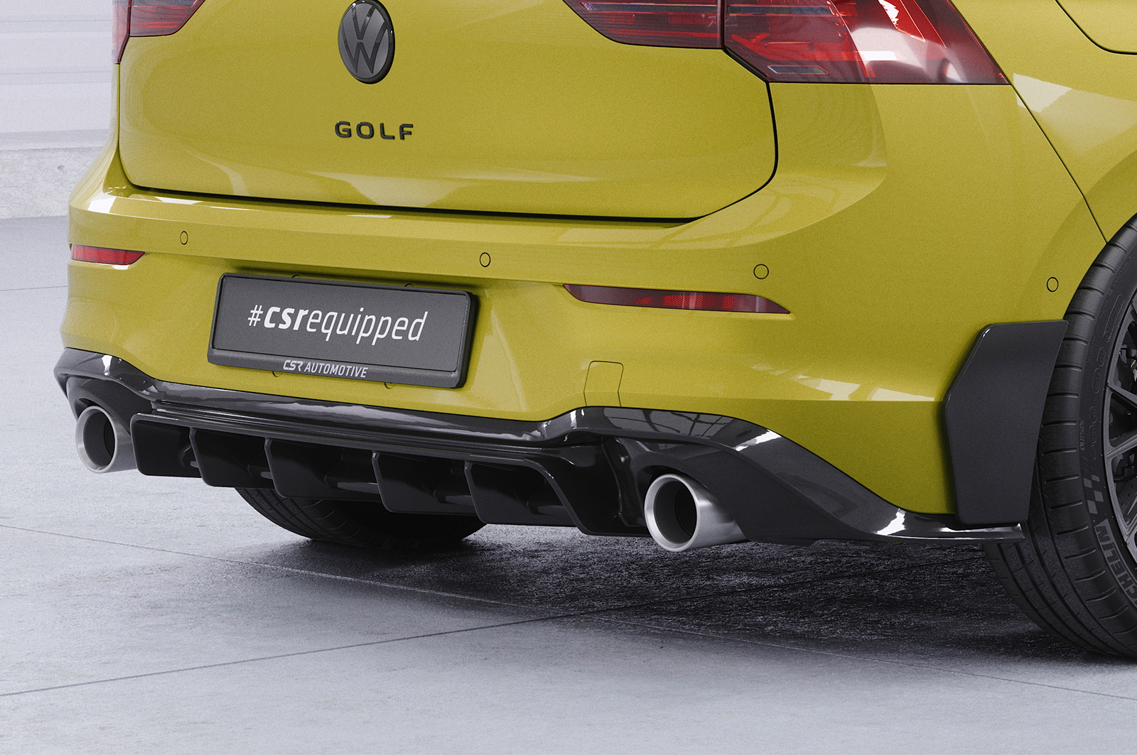 Heckansatz mit ABE für VW Golf 8  GTI HA484-S Image 