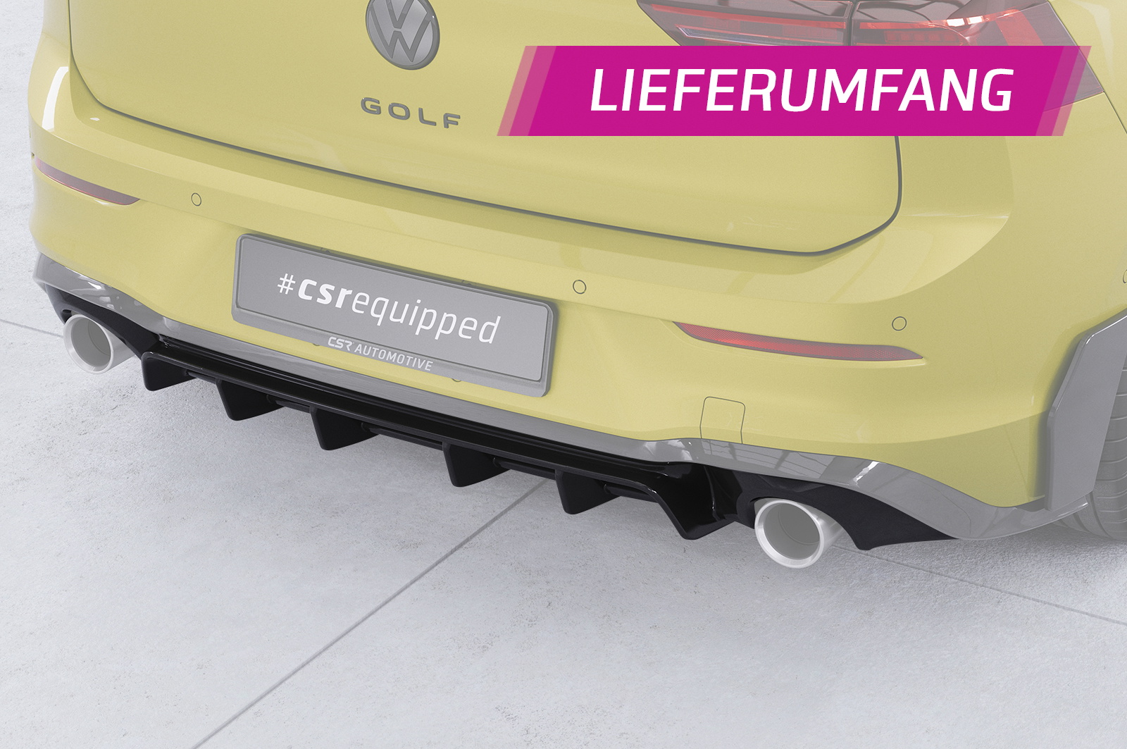 Heckansatz mit ABE für VW Golf 8  GTI HA484-S Image 